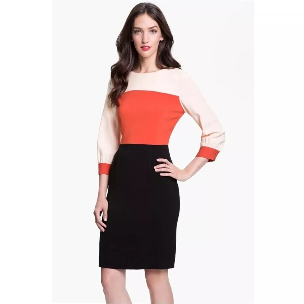 Kate Spade Parker Colorblock Sheath Dress - Taylor Swift Style! Size 0 - Picture 4 of 13